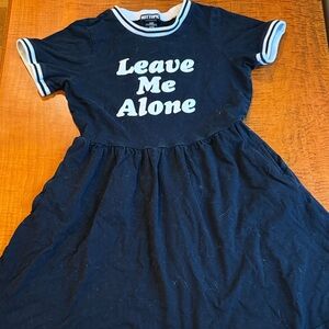 Hot Topic Blue Kids Dress with Bold Print